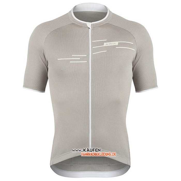 De Marchi Kurzarmtrikot 2020 und Kurze Tragerhose Licht Grau